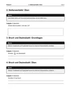 Vorschau - Arbeitsblätter - Arbeitsheft Dezimalzahlen - Seite 1