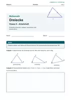 Vorschau - Arbeitsblätter - Arbeitsheft Dreiecke - Deckblatt