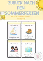 Vorschau - Spiele - Bewegungsspiel Sommerferien / Zurück nach den Sommerferien - Deckblatt