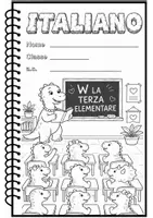 anteprima - Materiale di supporto/inclusione - Copertina quaderno ITALIANO Cl TERZA Primaria - Pagina 2