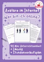 Vorschau - Stundenentwürfe - Avatare im Internet | Ethik - Klasse 7-9. + Stundenverlaufsplan - Deckblatt