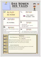 Vorschau - Arbeitsblätter - Das Nomen des Tages | A2-B1 Wortschatz-Booster - Seite 3