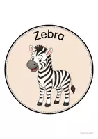 Vorschau - Mal- und Bastelvorlagen - Zebraklasse - Wand- und Türdeko | Klassenraumdekoration (Klassentier) - Seite 3