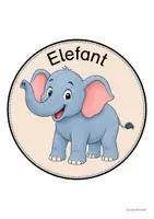 Vorschau - Mal- und Bastelvorlagen - Elefantenklasse - Wand- und Türdeko | Klassenraumdekoration (Klassentier) - Seite 3