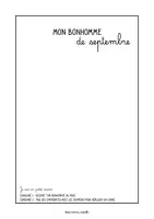 Aperçu - Feuilles d'exercices - Bonhomme du mois - Page de couverture