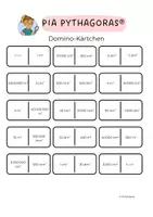 Vorschau - Stationenlernen - Domino-Spiel – Flächeneinheiten umrechnen (Klasse 5/6) - Seite 3