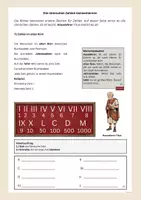 Vorschau - Arbeitsblätter - Römische Zahlen kennenlernen (Arbeitsbogen in einfacher Sprache) - Deckblatt