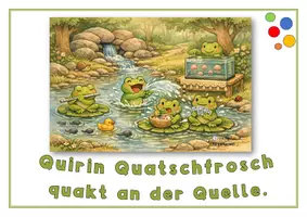 Vorschau - Poster - Buchstabe Qu qu: Wimmelbild und Plakat zur Buchstabeneinführung - Seite 2
