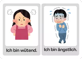Vorschau - Spiele - WORTSCHATZKARTEN: GEFÜHLE (DaZ / DaF / Grundschule) - Seite 1