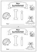 Vorschau - Arbeitsblätter - i I Buchstabeneinführung Druckschrift MiniheftA5 1.Klasse - Seite 1