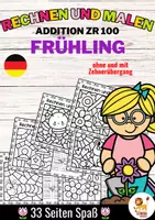 Voorbeeld - Rechen-Mal-Blätter - Addition Zahlenraum bis 100 (Frühling) Lente Wiskunde Duits - Voorblad