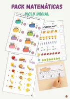 Vista previa - Hojas de trabajo - PACK MATEMÁTICAS PARA CICLO INICIAL - Portada