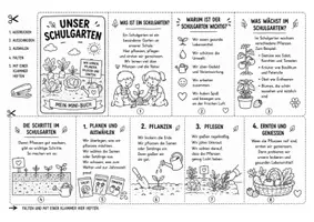 Vorschau - Arbeitsblätter - Der Schulgarten – Mini-Buch für die Grundschule - Seite 1