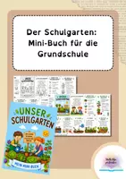 Vorschau - Arbeitsblätter - Der Schulgarten – Mini-Buch für die Grundschule - Deckblatt