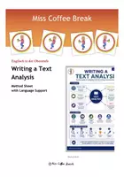 Vorschau - Arbeitsblätter - Writing a text analysis (Method Sheet with Language Support / EF - Q1 - Q2) - Deckblatt