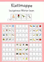 Vorschau - Fördermaterial/Inklusion - Lautgetreue Wörter lesen - Klettmappe Lesen lernen Förderschule Geistige Entwicklung - Deckblatt