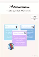 Vorschau - Arbeitsblätter - Mutmachmurmel - Karten zum Buch "Mutmurmeln" zur Einschulung - Deckblatt