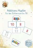 Vorschau - Stationenlernen - Additions Hüpfen im ZR 10 für die 1. Klasse - Deckblatt