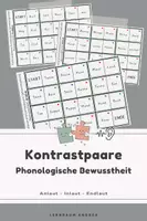 Vorschau - Stationenlernen - DaZ: Minimalpaare | Phonologische Bewusstheit Anlaut, Inlaut, Endlaut - Deckblatt