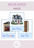 Vorschau - Bildkarten - Bildkarten: Haus (DaZ-Unterricht) - Deckblatt