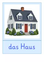 Vorschau - Bildkarten - Bildkarten: Haus (DaZ-Unterricht) - Seite 1