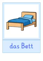 Vorschau - Bildkarten - Bildkarten: Schlafzimmer (DaZ-Unterricht) - Seite 2