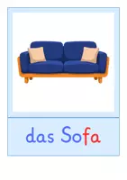 Vorschau - Bildkarten - Bildkarten: Wohnzimmer (DaZ-Unterricht) - Seite 2