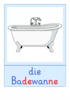 Vorschau - Bildkarten - Bildkarten: Badezimmer (DaZ-Unterricht) - Seite 3