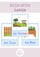 Vorschau - Bildkarten - Bildkarten: Garten (DaZ-Unterricht) - Deckblatt