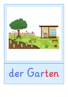 Vorschau - Bildkarten - Bildkarten: Garten (DaZ-Unterricht) - Seite 1