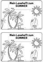 Vorschau - Arbeitsblätter - Leseheft Sommer - Deckblatt
