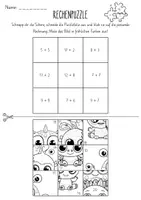 Vorschau - Arbeitsblätter - Rechenpuzzles - Plus ZR 20 & 100 - Seite 3