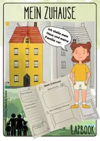 Vorschau - Mal- und Bastelvorlagen - Mein Zuhause - Lapbook/Faltheft - Deckblatt