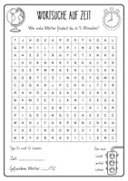 Vorschau - Arbeitsblätter - Wortsuche auf Zeit – 5 Suchsel mit Lösungen (4./5.Klasse) - Seite 3