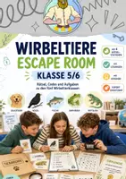 Vorschau - Stationenlernen - Wirbeltiere Escape Room - Deckblatt