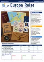 Vorschau - Spiele - Europa Reise Escape Room Klasse 5 bis 8 - Deckblatt