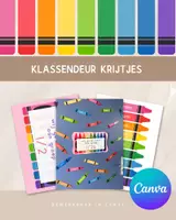Voorbeeld - Klassendeur Krijtjes | Bewerkbaar in Canva - Voorblad