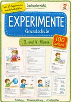 Vorschau - Arbeitsblätter - Experimente Grundschule Sachunterricht mit Arbeitsblätter - Deckblatt