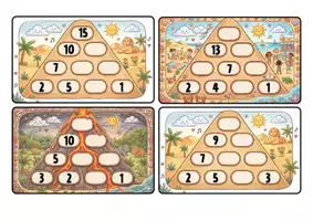 Vista previa - Juegos / Gamificación - Pirámides de sumas - página 1
