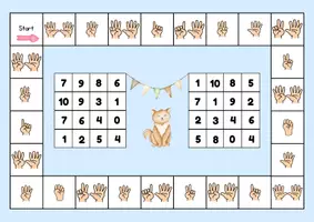 Vorschau - Spiele - Zahlen-Bingo bis 10 – Fingerbilder spielerisch erkennen - Deckblatt