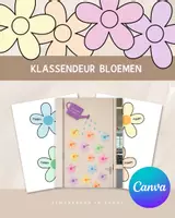 Voorbeeld - Klassendeur Bloemen | Bewerkbaar in Canva - Voorblad