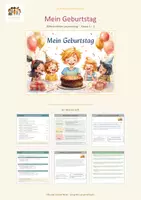 Vorschau - Arbeitsblätter - Mein Geburtstag - Differenziertes Leseheft - Deckblatt