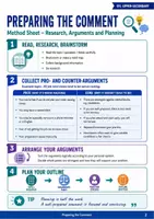 Vorschau - Arbeitsblätter - Writing a comment / Commenting (Method Sheet with Language Support / EF - Q1 - Q2) - Seite 2