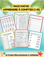 Aperçu - Feuilles d'exercices - Mon Cahier de Mathématiques d'Été (0 à 10) – Tracé, Dénombrement & Calcul (Maternelle / CP) - Page de couverture