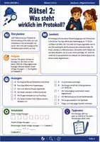 Vorschau - Spiele - Das geheime Abendtreffen Escape Room Klasse 5 bis 6 Detektivfall in der Schule - Seite 3