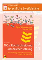 Vorschau - Arbeitsblätter - Rechtschreibung und Zeichensetzung_Sprachliche Zweifelsfälle - Deckblatt