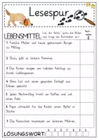 Vorschau - Stationenlernen - Mini-Lesespur Lebensmittel (1. Klasse - "druckfreundlich") - Seite 3