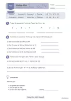 Vorschau - Arbeitsblätter - Mathe Mini 002 Klasse 5 - Fachbegriffe der Addition und Subtraktion - Seite 1