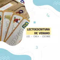 Vista previa - Refuerzo / NEE / Materiales de apoyo - lectoescritura verano con tabla lee crea y escribe - Portada