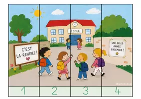 Aperçu - Jeux - Les puzzles numériques de la rentrée – Ordonner les nombres de 1 à 10 | PS • MS • GS | Atelier autonome - Page 2